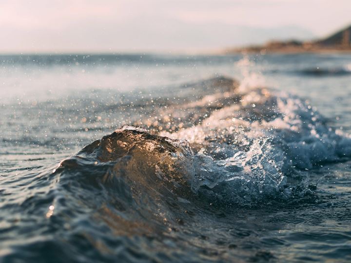 Sea with shore
